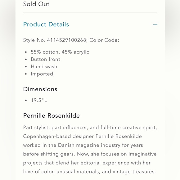 Anthropologie Pernille Rosenkilde Halter Knit Cropped Tank Size XL. - Picture 6 of 10